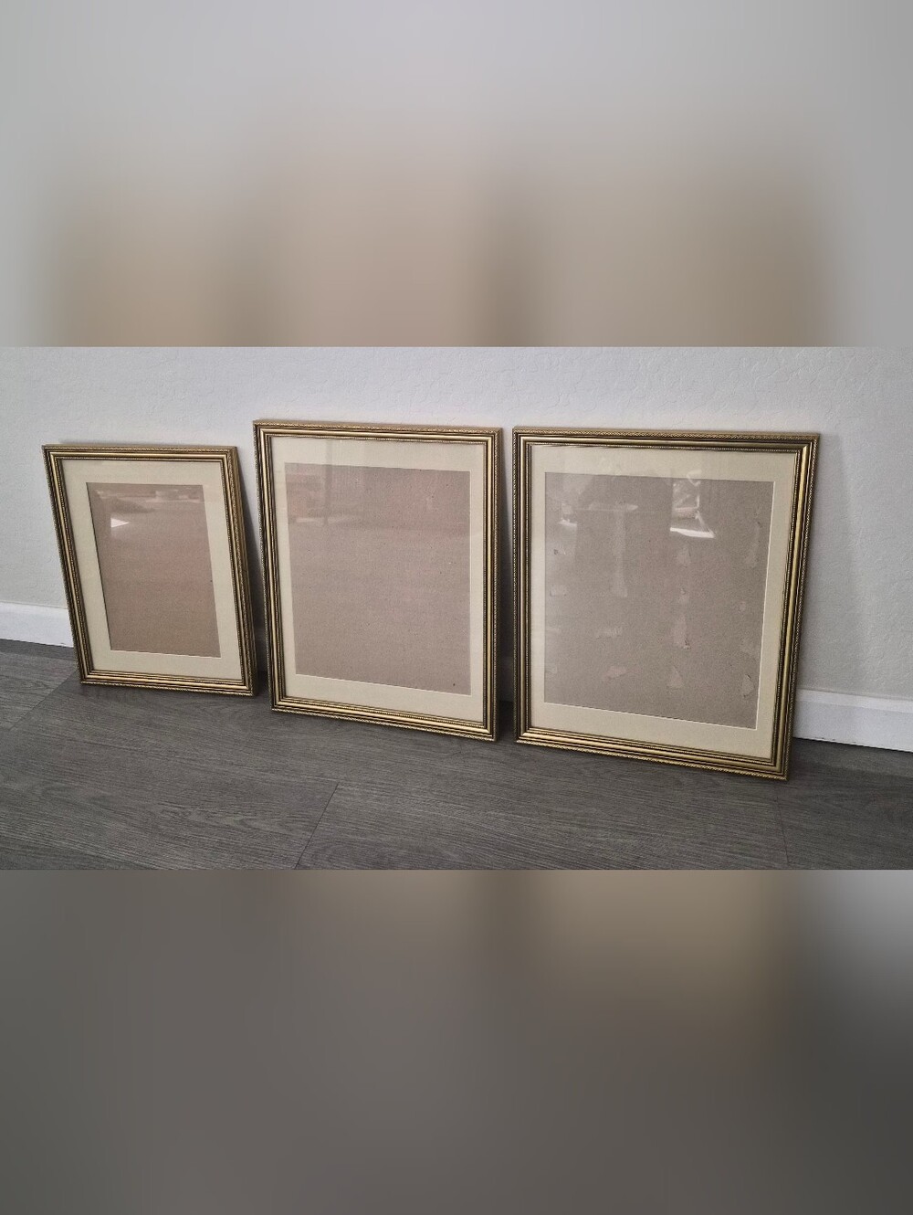 Classic Gold Picture Frame with Cream Mat - Home Accents Vintage 11x14,8x10